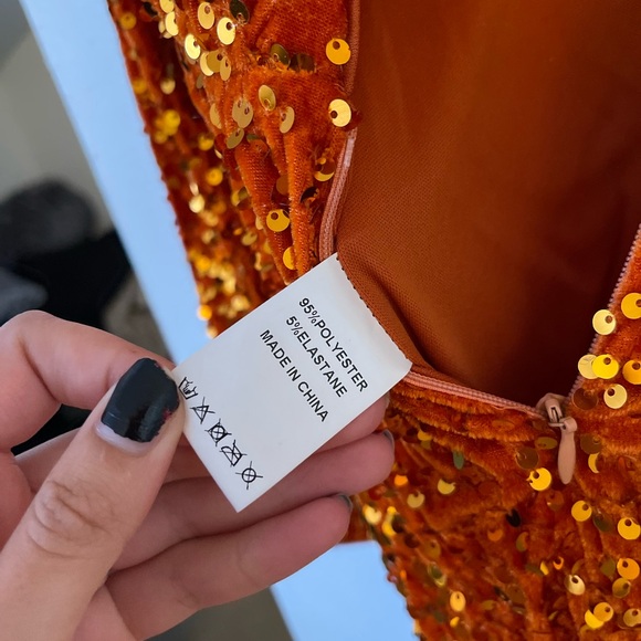 Orange formal dress - Picture 5 of 7